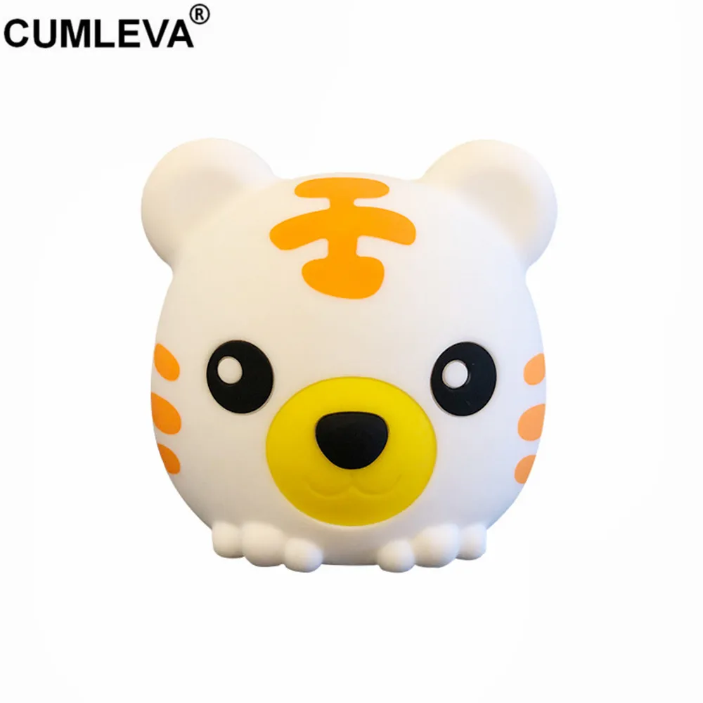 

New Cartoon Cute Tiger Silicone LED Night Light USB Charged Bedroom Warming Decoration Table Lamp Outdoor Camping Tents Light