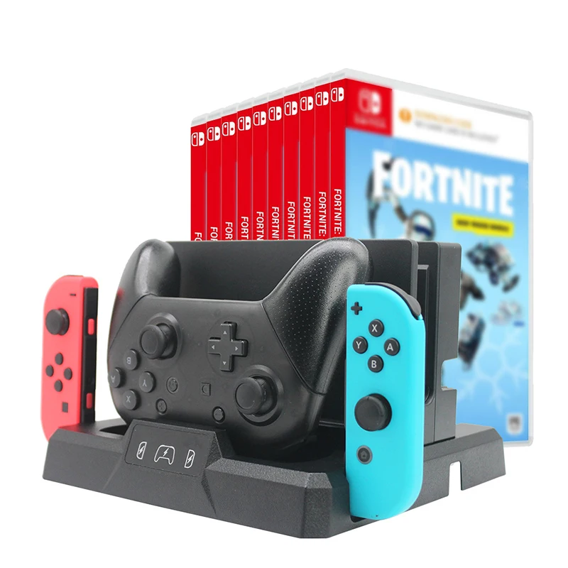 

Вертикальная подставка для консоли Nintendo, держатель для хранения, контроллер NS Switch Pro, зарядное устройство Joycon