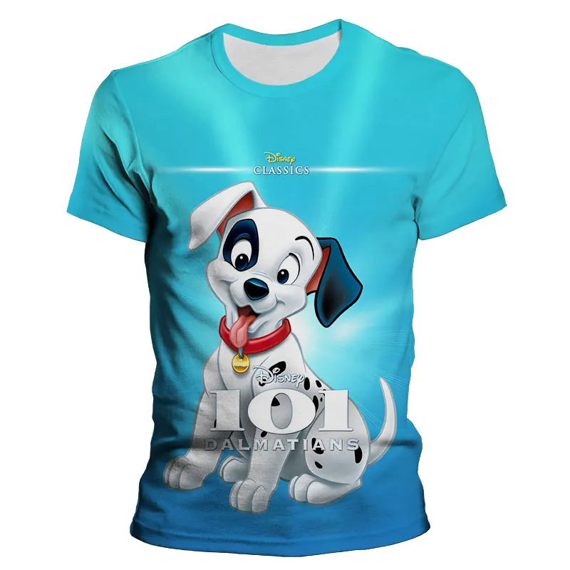 

Футболка для мужчин и женщин, с 3D принтом из мультфильма Disney, 101 далматинцев