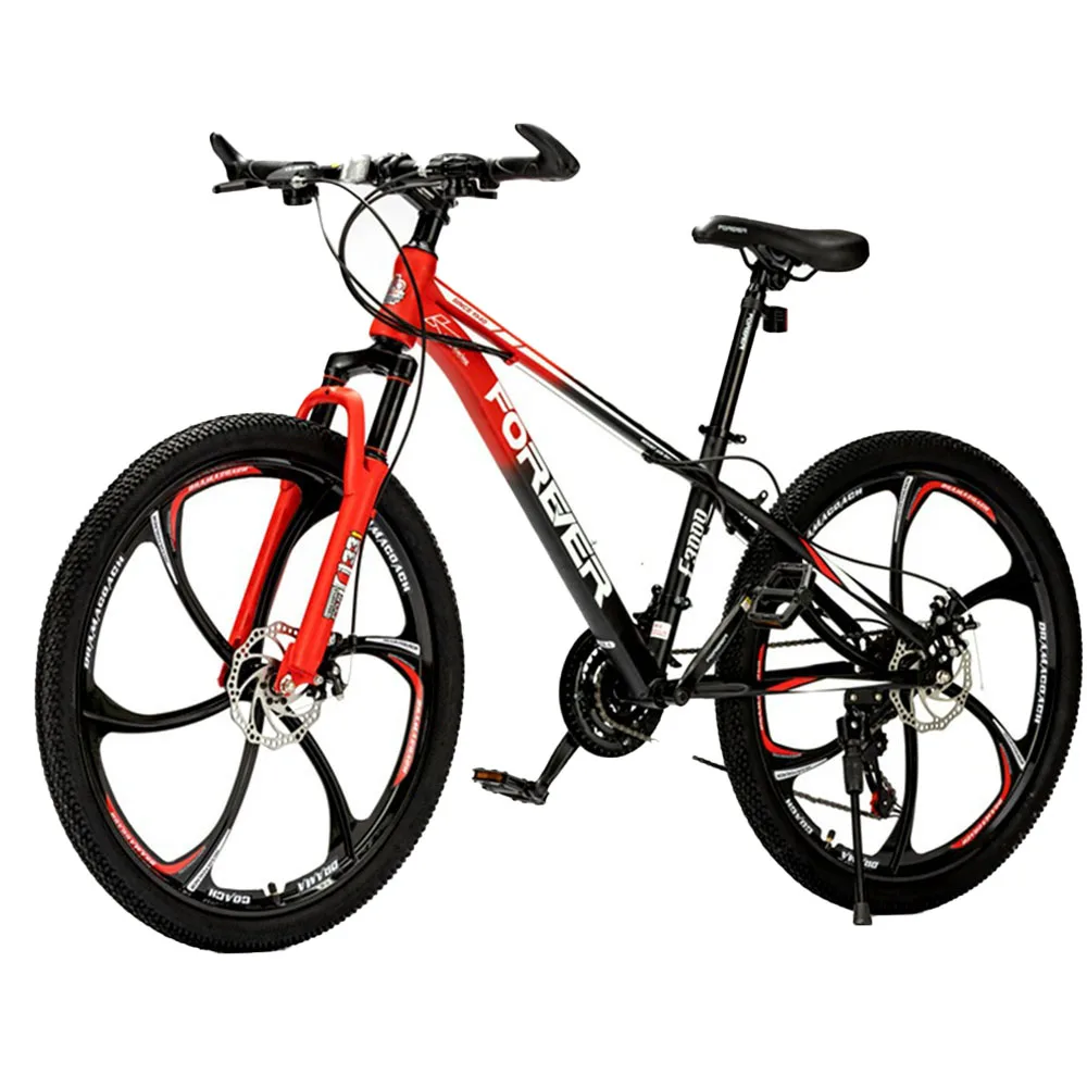 

Dual Disc Brake Mountain Bike, Cross-Country Bicycle, Rigid Frame, Student Chain Bicycle, Spring Fork, Mechanical