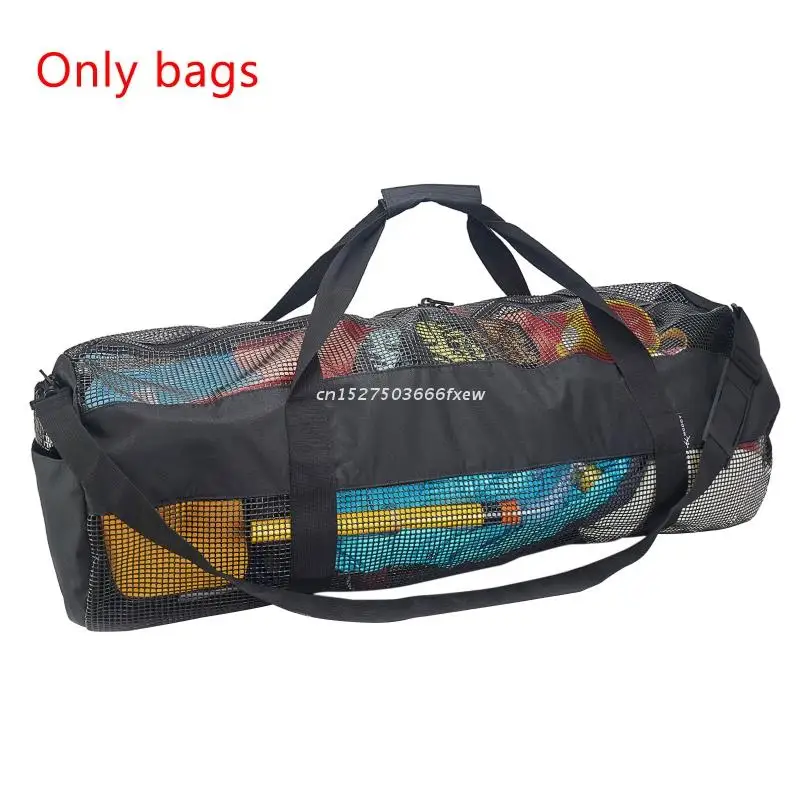

Mesh Dive Bag for Scuba or Snorkeling Diving Snorkel Gear Bag Extra Large Beach Bags with Zipper Beach Duffel Bag