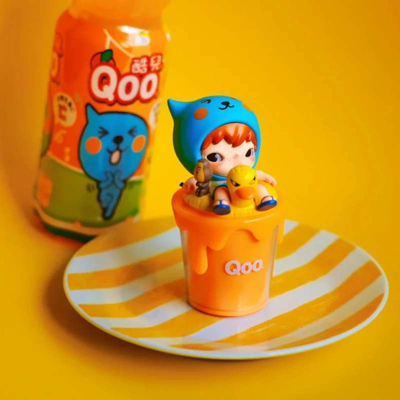 Фото POP MART Hirono X Qoo Blush After Drinking Series: Светящаяся настольная фигурка-сюрприз (коллекционная игрушка, подарок) №2