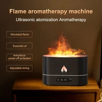 creative simulation flame aromatherapy machine usb portable home office 3d flame humidifier can add essential oil diffuser