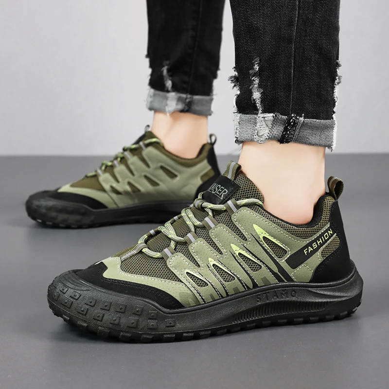 Мужская обувь новинка 2024 модная повседневная дышащие и удобные спортивные