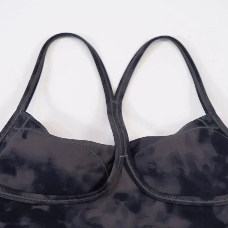 Женский комплект для йоги из 2-х предметов с мягким и приятным кожи бюстгальтером