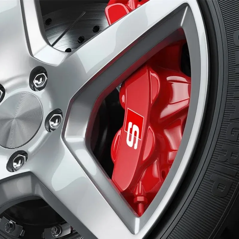 Наклейки на обложку тормозного суппорта для Audi Sport S Sline A3 A6 A4 A5 A7 RS4 RS5 RS6 RS3 RS7 A4L A6L S3 S6