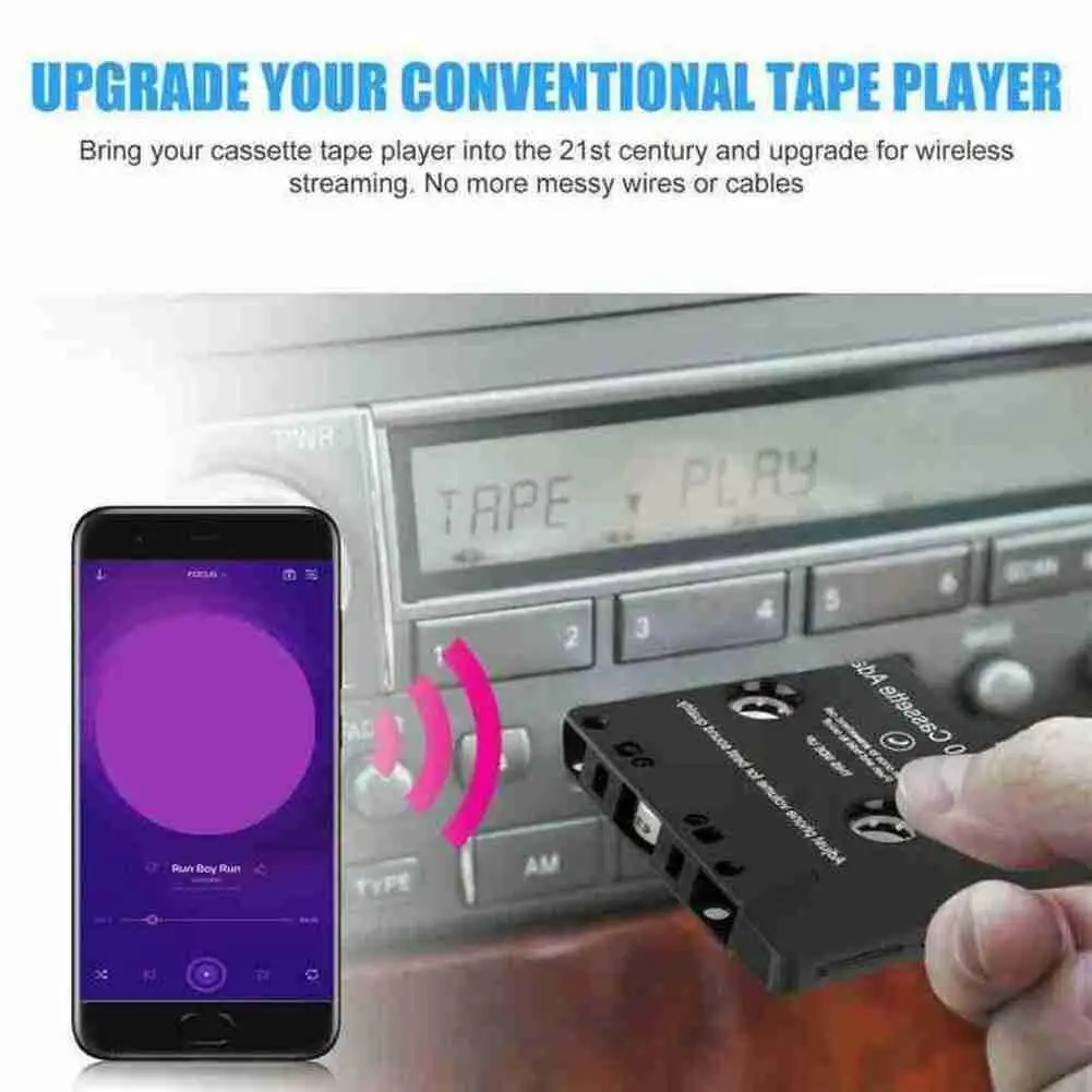 

Universal Bluetooth 5.0 Converter Car Tape Mp3/sbc/stereo Bluetooth Audio Cassette For Aux Adapter Smartphone Cassette Adap L3Z4