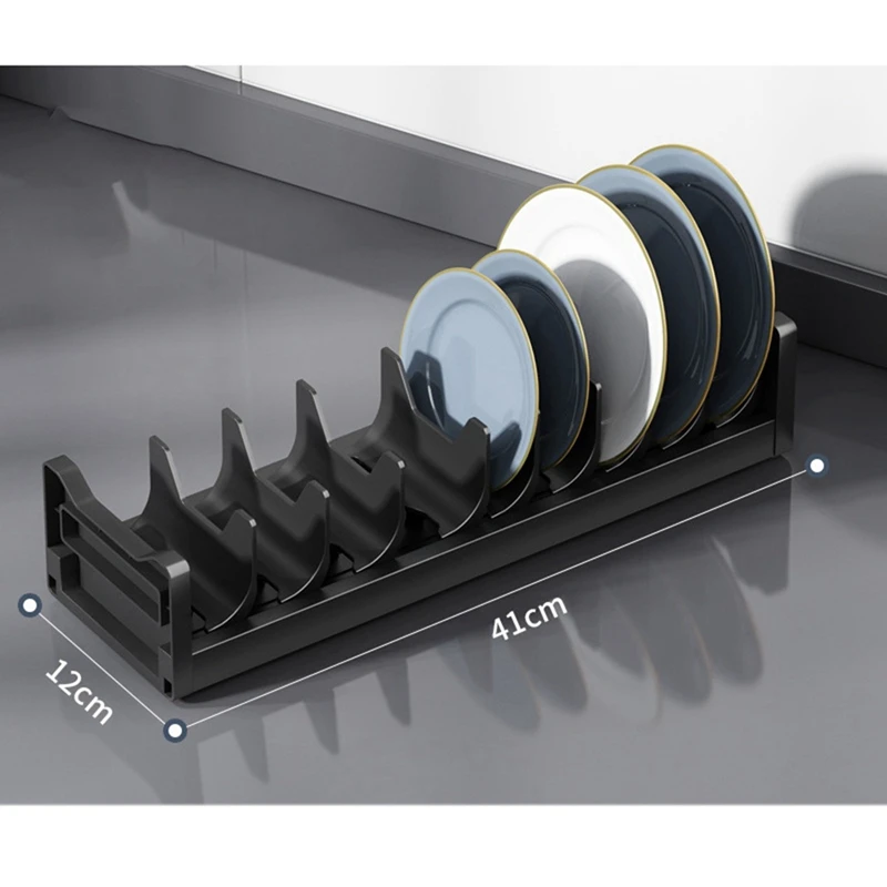 

Кухонная полка-органайзер сушилка для тарелок держатель для хранения Регулируемая кухонная сушилка стойка для хранения