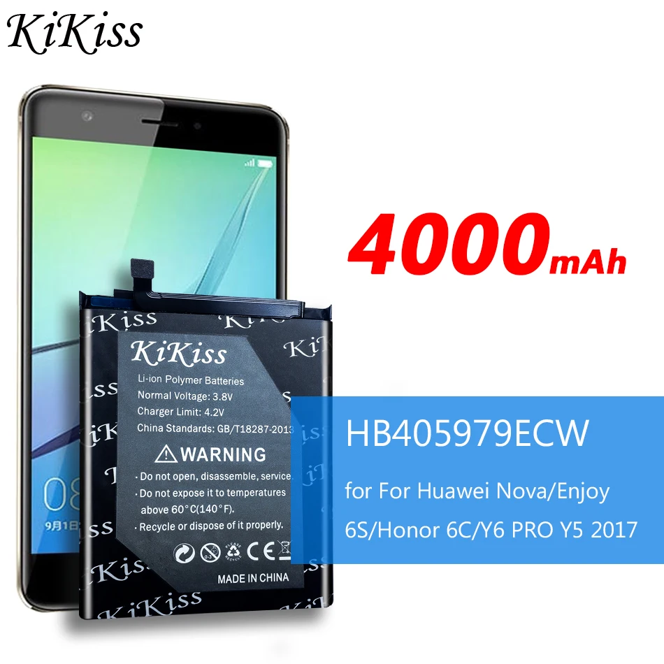 

Аккумулятор для телефона HB405979ECW для Huawei Honor 7A 6A 6C 8A 8S 9S Y5 Prime 2017 2018 Nova Lite 2017 DRA-L01