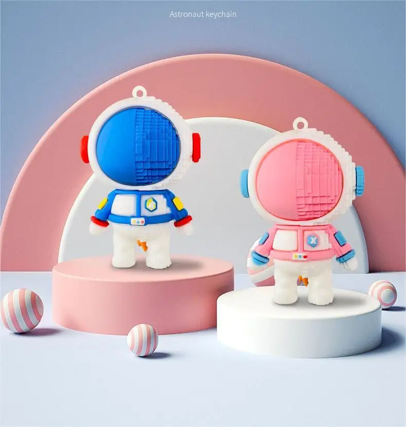 

Cartoon Building Block Space Keychain Student Bag Pendant Personalized Fashion Car Key Pendant Small Gift 열쇠고리 Birthday Gifts