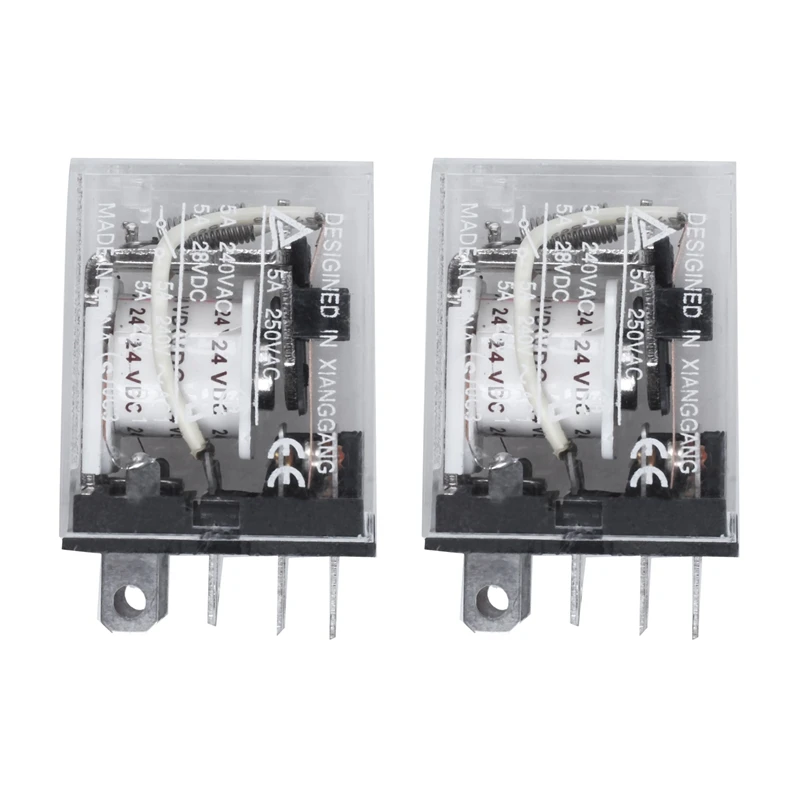 

2X DC 12V Coil 10A 240VAC 28VDC DPDT Electromagnetic Relay JQX-13F2Z