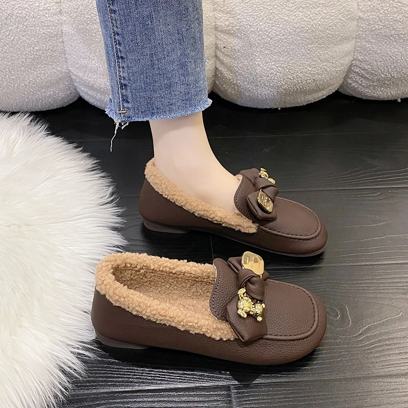 

Женские кроссовки с бантом, универсальные кроссовки с круглым носком, Осень-зима 2022