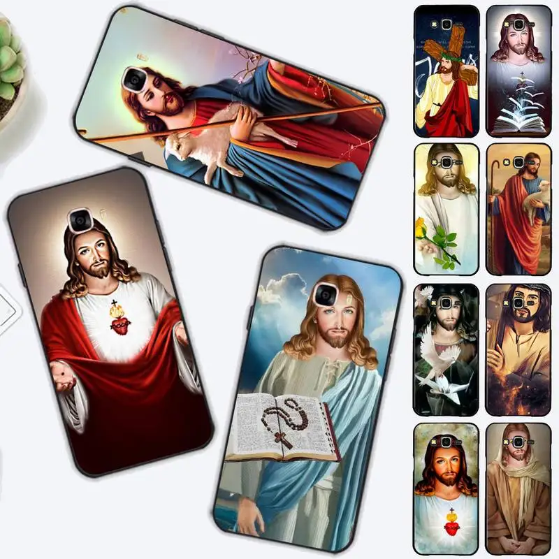 

TOPLBPCS Jesus Christ God bless you Phone Case for Samsung J 2 3 4 5 6 7 8 prime plus 2018 2017 2016 core