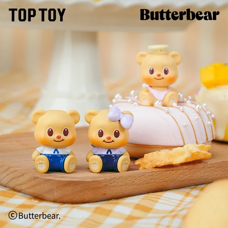 Фото Игрушки-сюрпризы FUNISM Butterbear Mini Magio Sitting Series: коллекционные аниме-фигурки, кавайные куклы в закрытых коробках, подарок №1