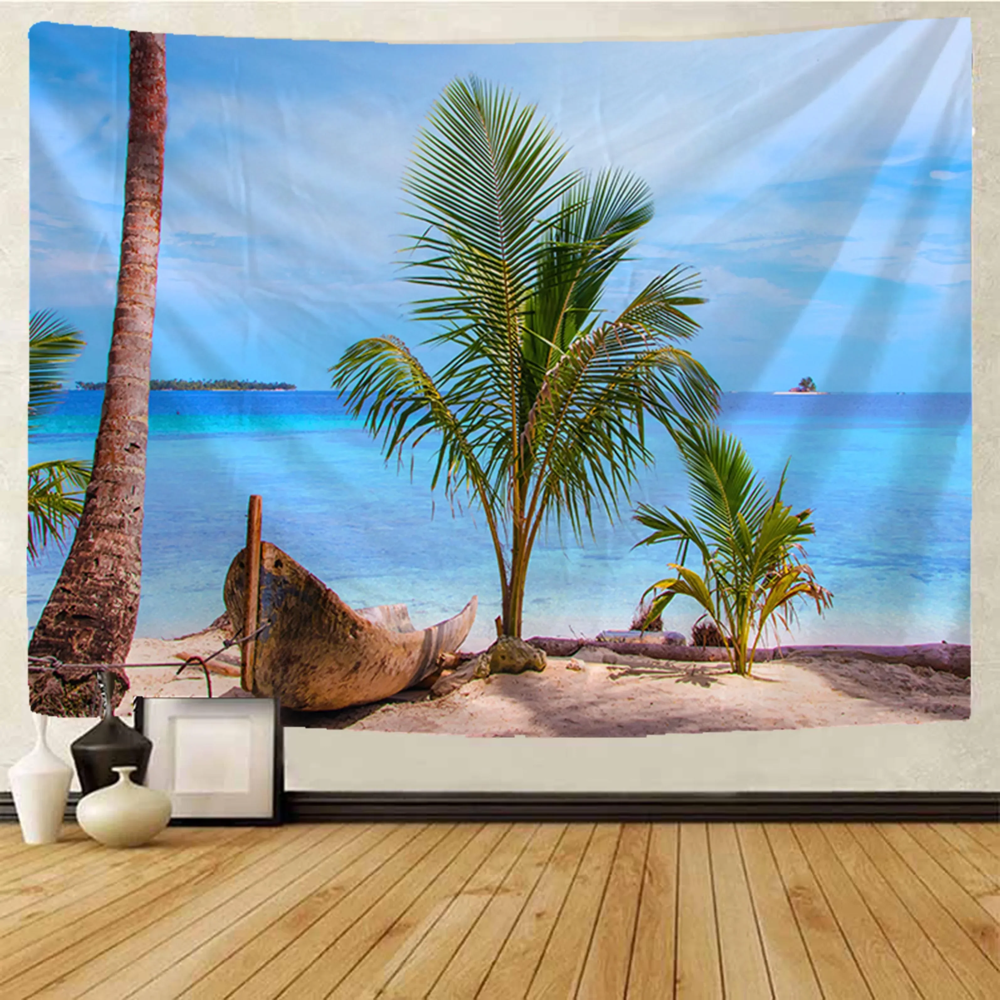 Украшение для дома с видом на пляж Гобелен Мандала хиппи богемный Декор гобелен