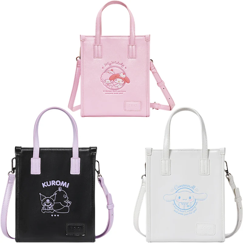 

Sanrios Kuromi Cinnamoroll моя мелодия сумка через плечо аниме милая искусственная большая емкость кавайная универсальная сумка Jk