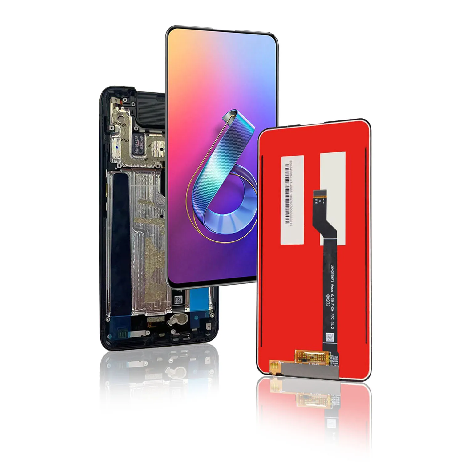 original lcd for asus zenfone 6 2019 zs630kl 6z i01wd display premium quality touch screen replacement parts mobile phone repair free global shipping