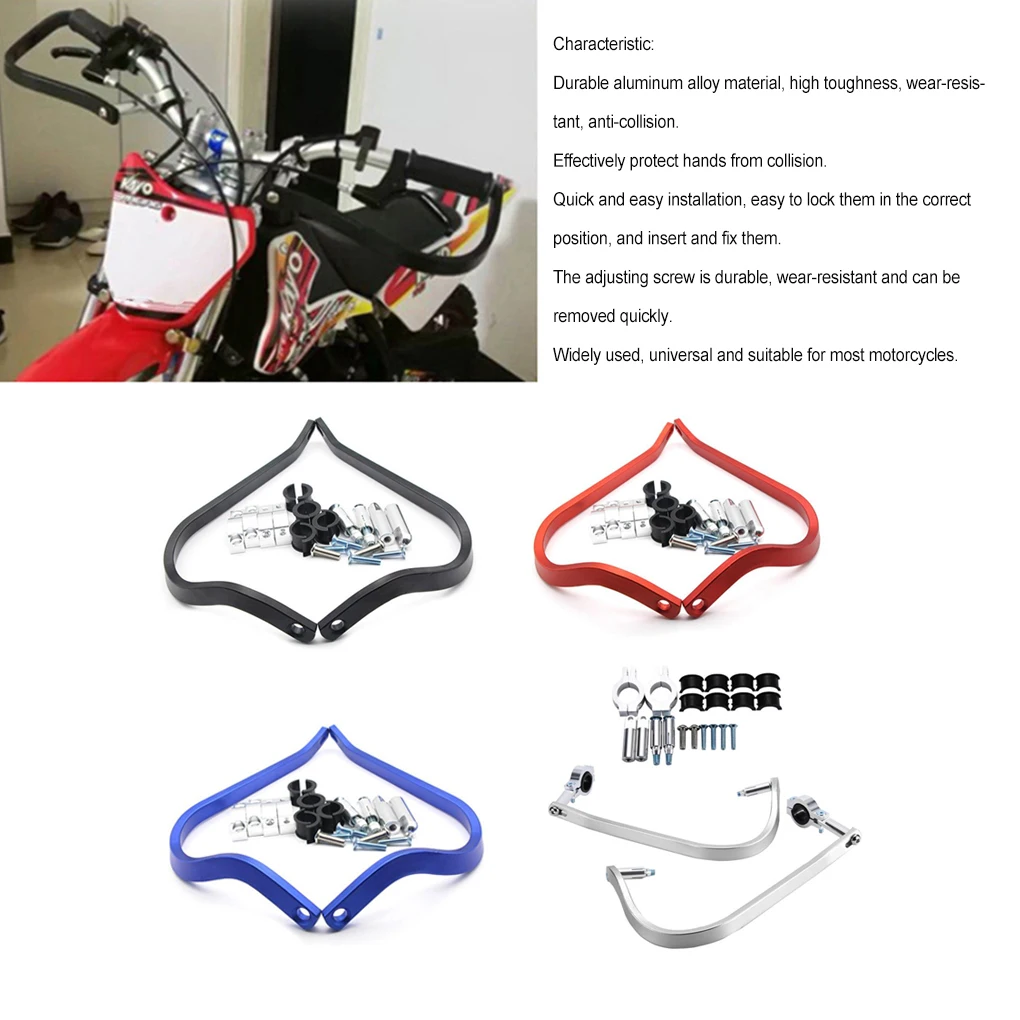 

Hand Guards Anti Fall Aluminum Alloy Motorcycle Handle Fitting Crashworthy Protective Motor Accessory Bikes Outdoor