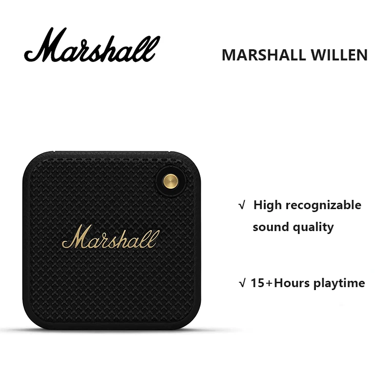 Портативный Bluetooth-динамик Marshall Willen водонепроницаемый - Цена: 0