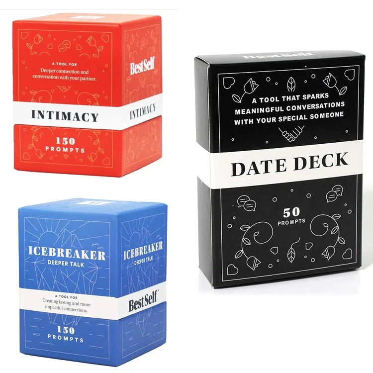 2022 Season's Popular Intimacy Deck By Best Self- Full English Romantic Couple Board Game Cards Affectionate Dialogue Party Gift