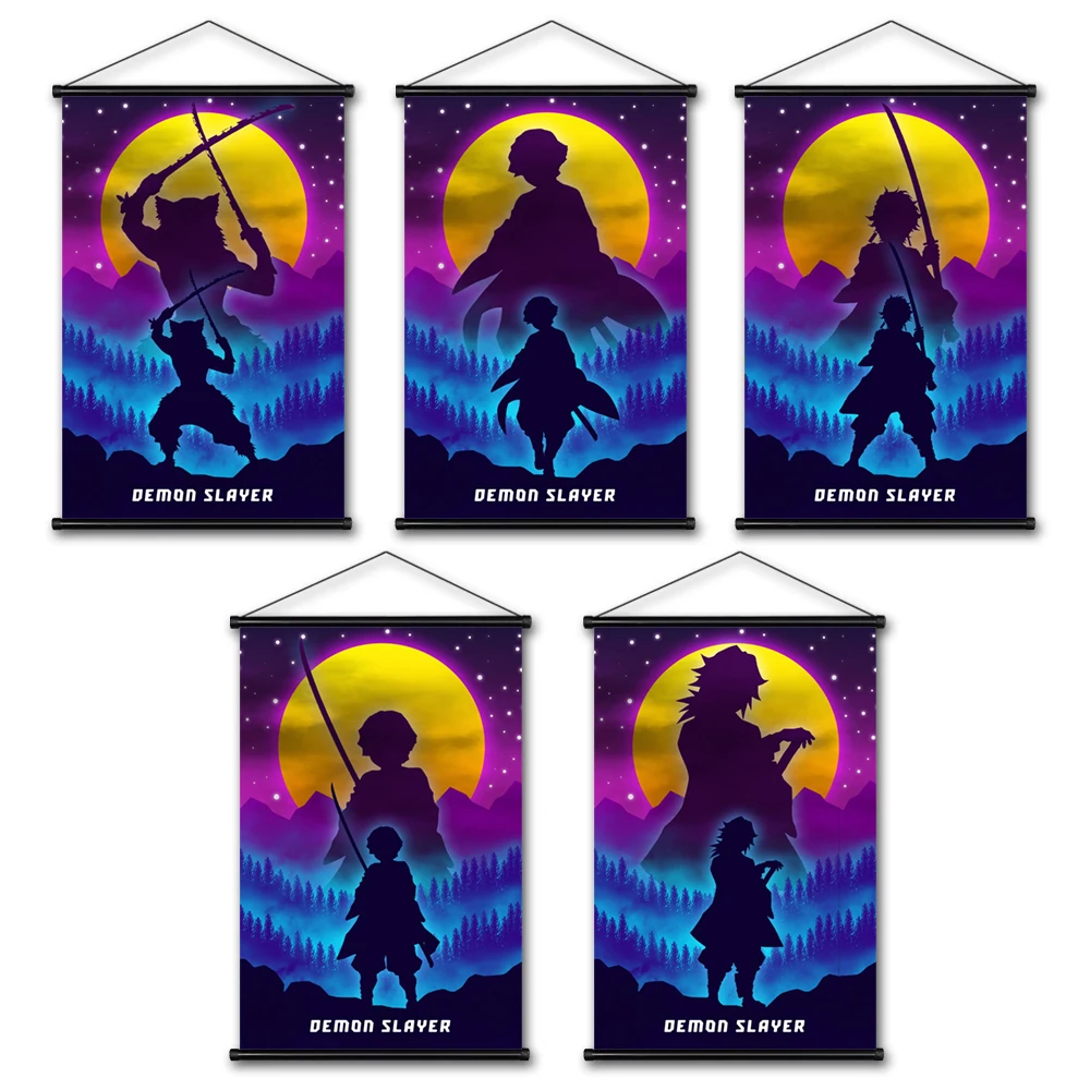 

Poster Print Kimetsu No Yaiba Rengoku Shinjurou Canvas Anime Figure Wall Art HD Pictures Aesthetic Room Decor Scroll Paintings