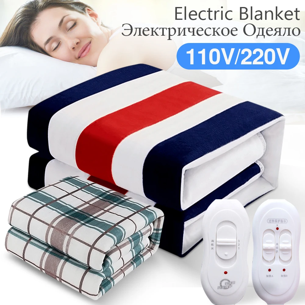 

Electric Blanket Thicker Heater Heated Blanket Thermostat Double Body Warmer 150*180cm Electric Heating Blanket Electric Heating