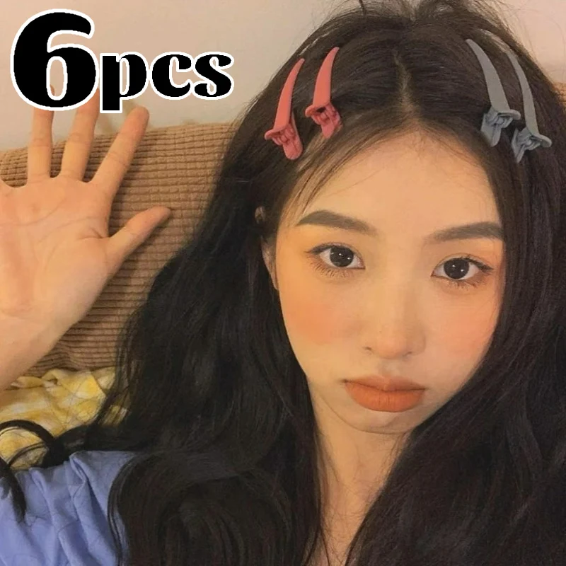 Матовые текстурные заколки для волос ярких цветов однослойные аксессуары мытья