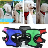 breathable mesh cloth dog harness small medium dogs walking training chest strap harnesses vest 15 color available pet products