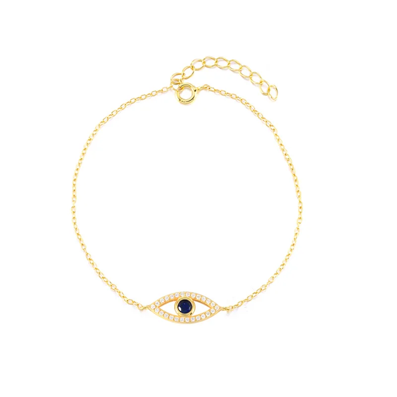

Aide 925 Sterling Silver Evil Eye Charm Bracelets For Women Luxury Zircon Beads Chain Bracelet 2021 Trend Party Fine Jewelry