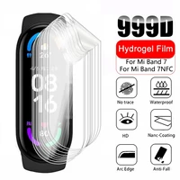 clear hydrogel films for xiaomi mi band 7 soft tpu protective film smartwatch screen protector for miband 7nfc accessories