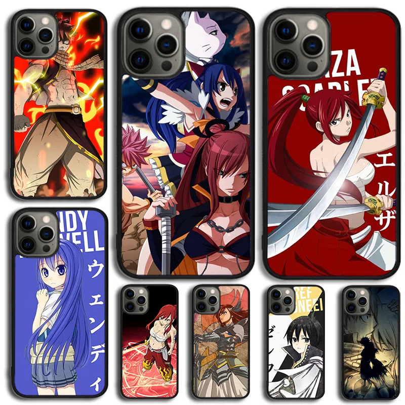 Чехол Natsu Erza с изображением Феи хвоста для iPhone 14 13 12 Mini XR XS Max, чехол для Apple iPhone 11 Pro Max 6 8 7 Plus SE2020, оболочка