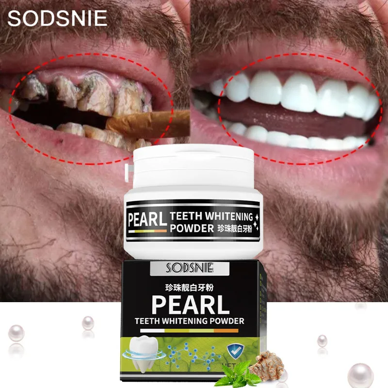 

Pearl Teeth Whitening Powder Tooth Brightening Products Remove Plaque Stains Oral Hygiene Essence Teeth Cleaning Toothpaste 30g