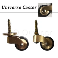 4pcs heavy duty brass universal wheels furniture caster wheels with screw for sofa chair cabinet furniture accessories
