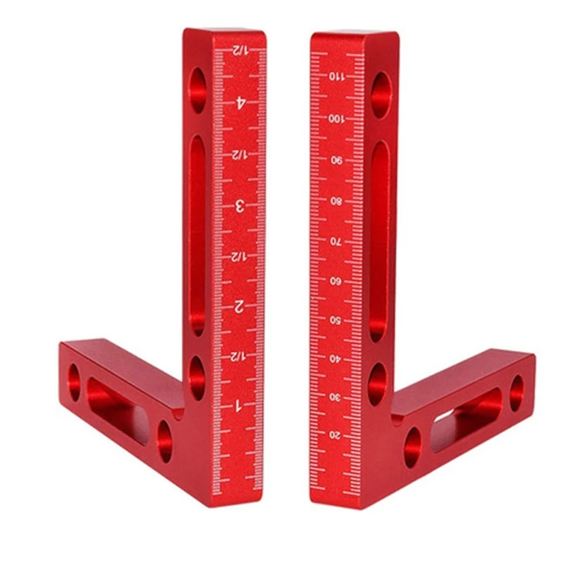 

Square Layout Ruler 2 Packs Carpenter for Measuring and Marking Carpentry Use Woodworking Carpenter Tool Corner Clamping