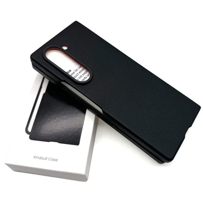 Кожаный чехол для Samsung Galaxy Z Fold 6 Kindsuit роскошный высококачественный из экокожи Fold6