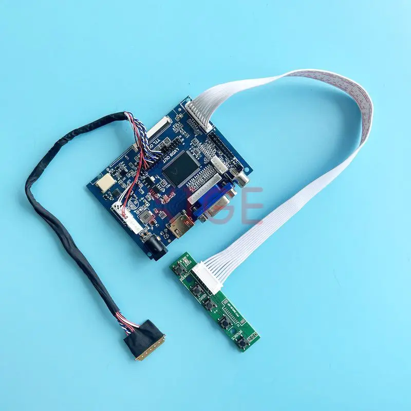 

Fit B156HW01 B156HW02 B156HW03 Controller Driver Board 1920*1080 2AV VGA 40-Pin LVDS HDMI-Compatible DIY Kit Laptop Screen 15.6"