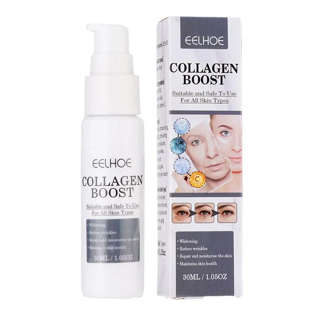 

30ml Collagen Boost Serum Anti-Aging Dark Spot Corrector Wrinkle Cream Fade Fine Lines Skin Tightening Women Face Skin Care