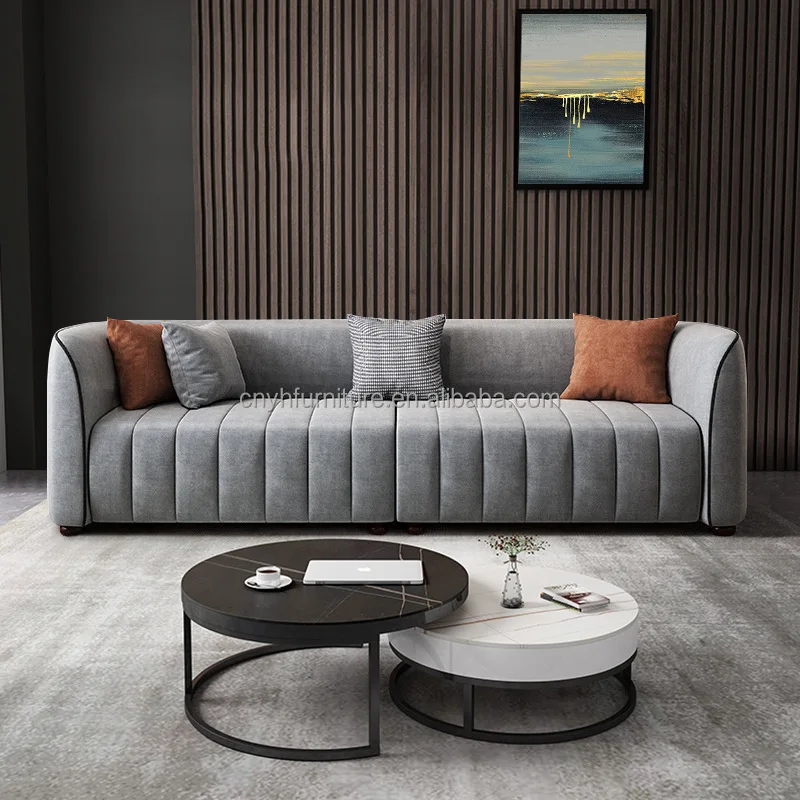 Диван итальянский роскошный современный кожаный педикюр-en-media-lun серый