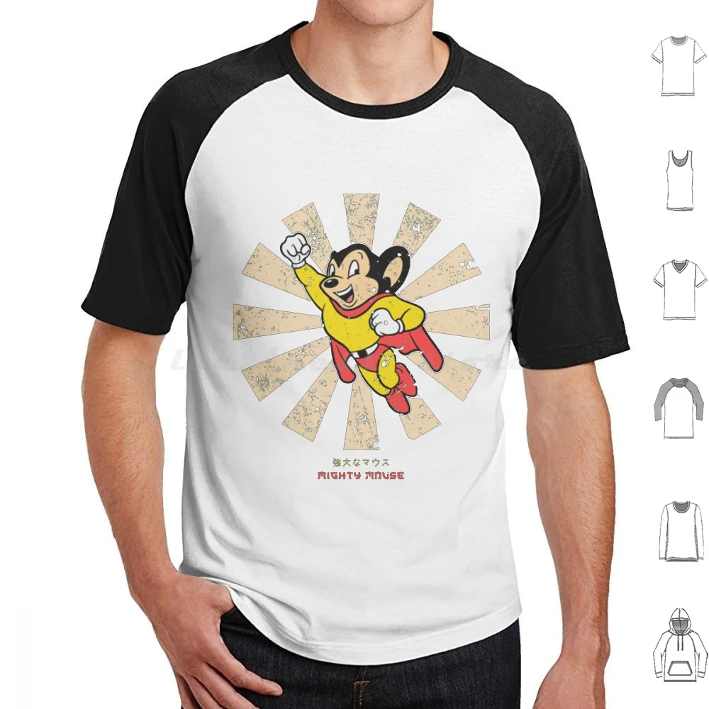 

Here He Comes To Save The Day! Classic T Shirt Men Women Kids 6Xl Mighty Mouse Mouse Classic Cartoon Saturday Bros Fox Animal