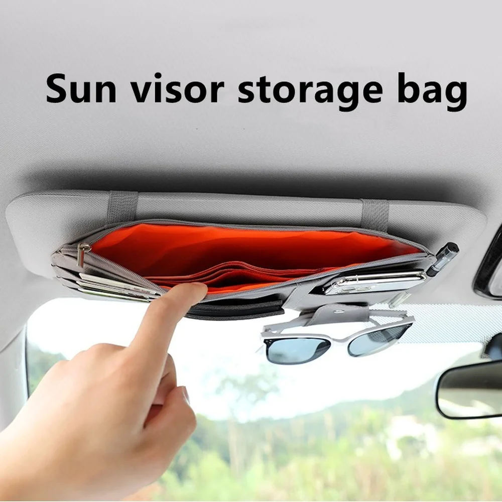 

Car Visor Organizer Car Visor Sunglasses Holder Visor Accessories for Trucks Interior Car Accessories Visor Organizer for Trucks