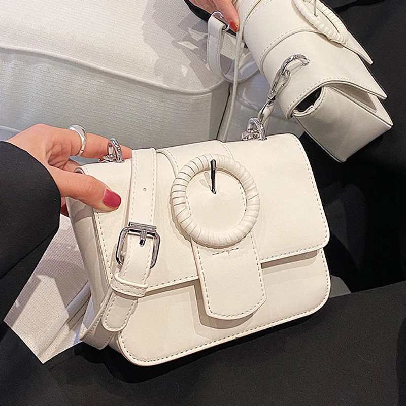 

Fashion Designer Women's Shoulder Bags 2022 New Ladies Simple Solid Color Flap Messenger Bags ​High Quality Soft Leather Handbag