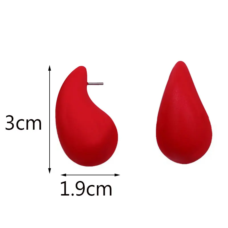 Акриловые серьги-гвоздики в форме купола