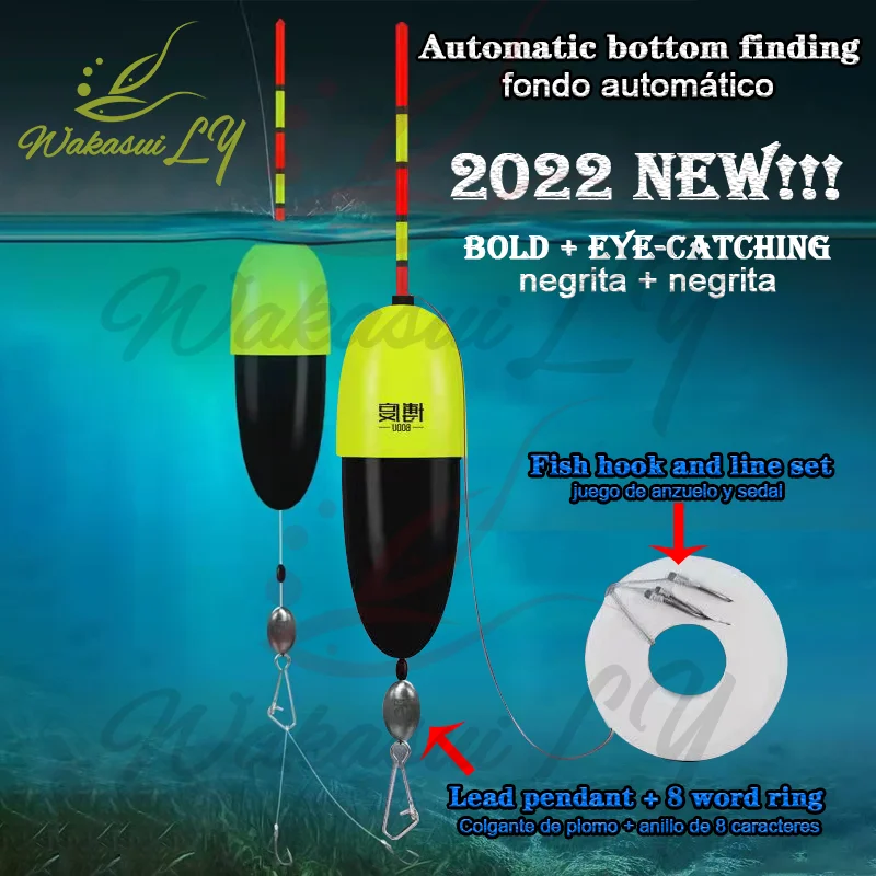 2022New Portable Automatic Bottom Fishing Float Tackle Accessries Fast Fishing Artifact+Lead+Hook+lineset Outdoor Fishing Device