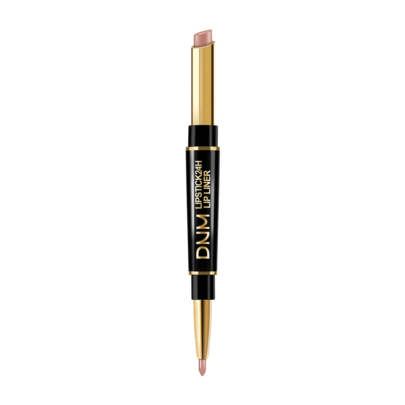 Lip Liner Lipstick Pencil 12 Colors Duo Matte Lipstick Waterproof Nude Lipstick images - 6