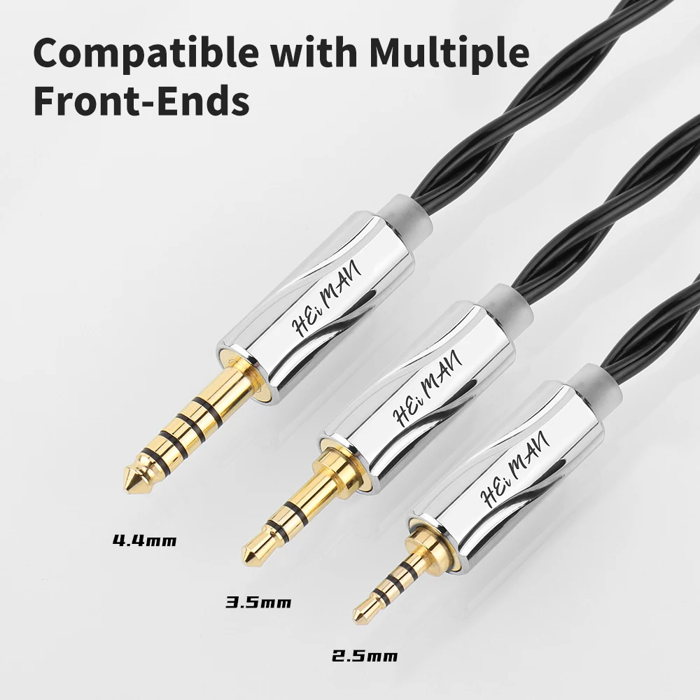 Кабель для наушников TRN Heiman 0 78 мм 2 Pin Hi-Fi 5 мм/3 мм/4 4