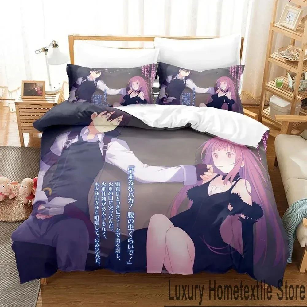 3D Anime Unbreakable Machine-Doll Bedding Set Duvet Cover Bed Quilt Pillowcase Comforter king Queen Size Boys Adult