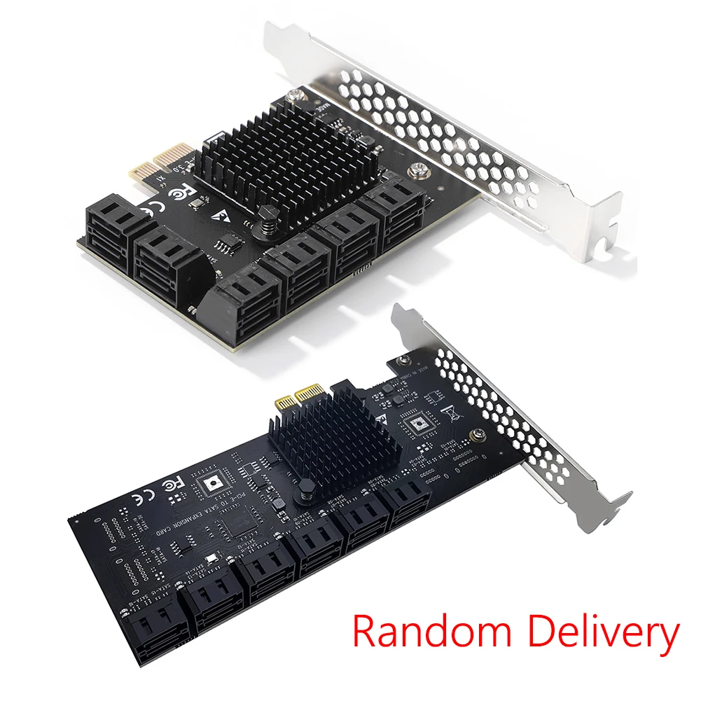 Плата расширения PCI-Express X1 на SATA 3 0 адаптер контроллера Райзера плата SA3112J PCIE 12