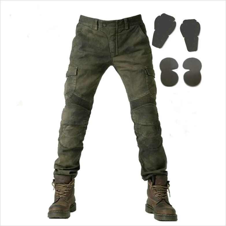 Motorcycle Pants Motorbike Casual Trousers Moto Scooter Locomotive Mens Travel Touring Bike Bicycle Pantalon With Protector