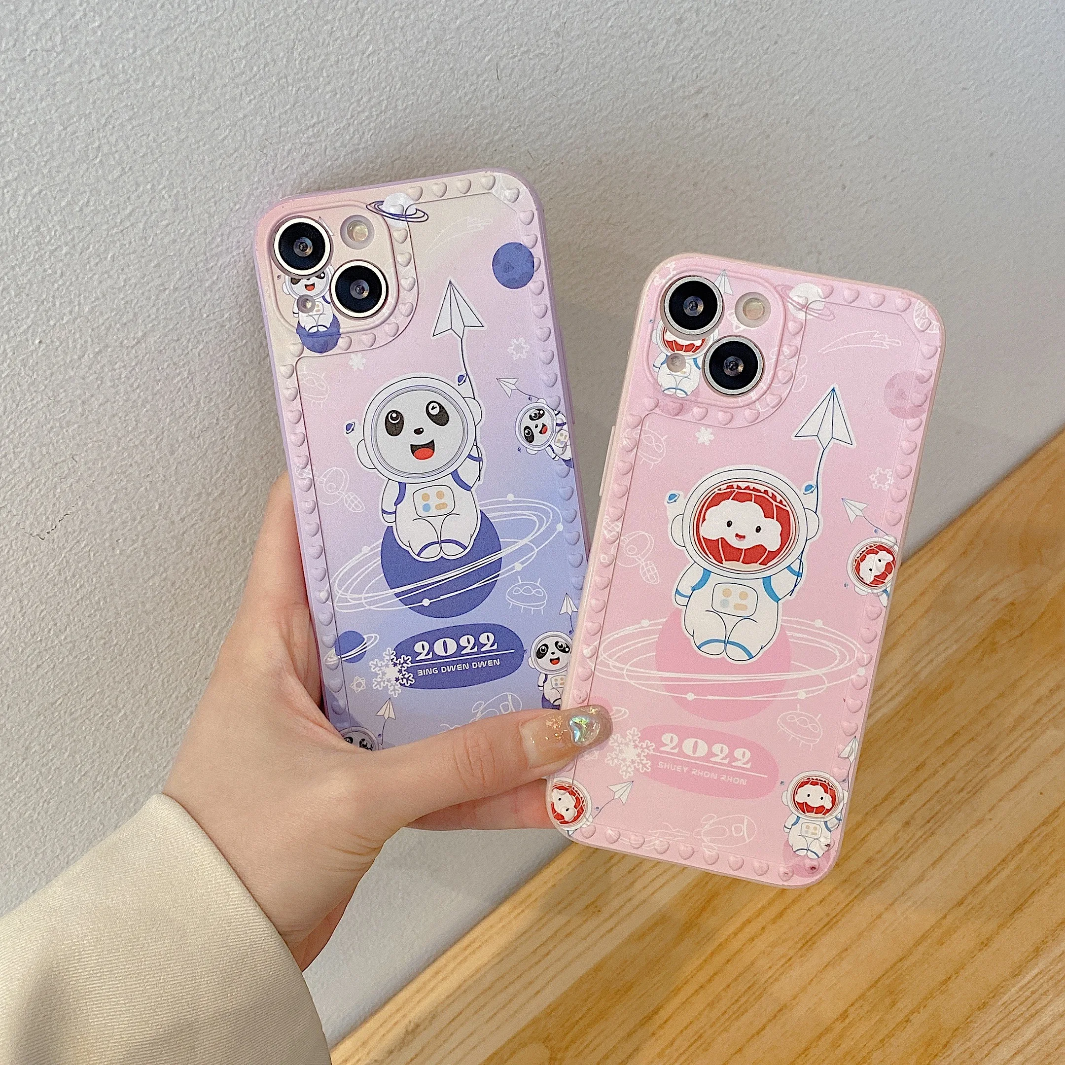 

10pcs Super Cute Cartoon Dwen Case For iPhone 13 Pro Max 12 Cute Soft Dwen TPU Silicone Cartoon Ice Dwen Case for iPhone 13