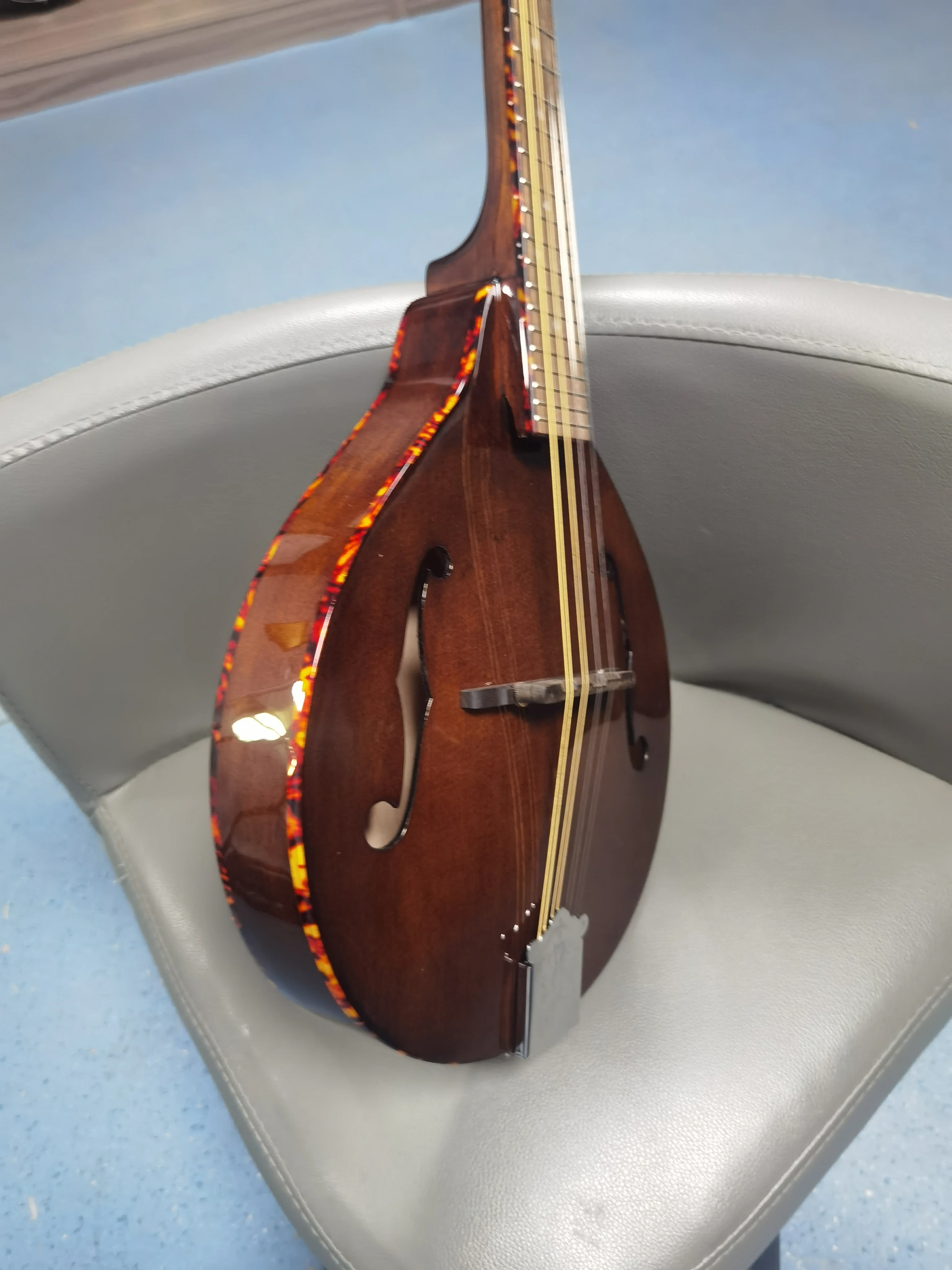 Type A panel spruce backboard maple all single wooden electro-acoustic mandolin 8-string KMA300E